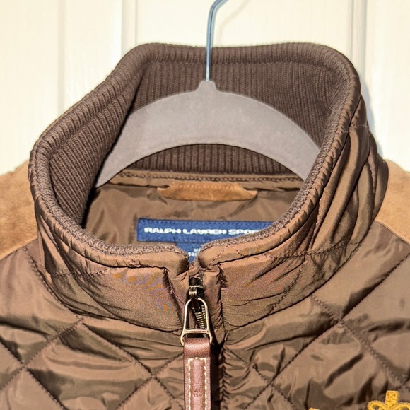 Ralph Lauren Brown Quilted Sleeveless Jacket - Picture 4 of 16